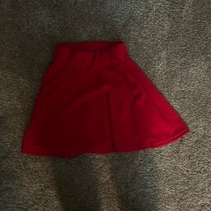 red skirt (amazon) (worn once)
